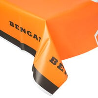 Creative Converting 729507 Cincinnati Bengals 54 inch x 102 inch Plastic Table Cover - 12/Case