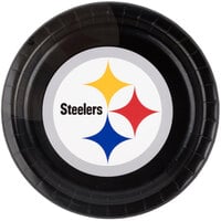 Creative Converting 429525 Pittsburgh Steelers 9 inch Paper Dinner Plate - 96/Case
