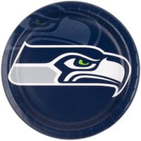 Creative Converting 429528 Seattle Seahawks 9 inch Paper Dinner Plate - 96/Case
