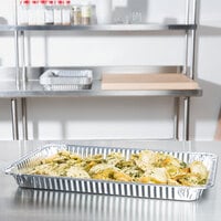 Western Plastics Full Size Foil Steam Table Pan Shallow Depth 1 11/16 inch - 50/Case
