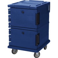 Cambro UPC1200186 Ultra Camcarts® Navy Blue Insulated Food Pan Carrier - Holds 16 Pans