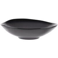 World Tableware PEB-12-O Pebblebrook 13.875 oz. Obsidian Organic Porcelain Bowl - 12/Case