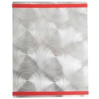 Menu Solutions ALSIN811-RB Alumitique 8 1/2" x 11" Customizable Swirl Aluminum Menu Board with Red Bands