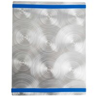 Menu Solutions ALSIN811-RB Alumitique 8 1/2" x 11" Customizable Swirl Aluminum Menu Board with Royal Blue Bands