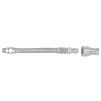 Dormont W75B2Q72 72 inch Stainless Steel Water Connector Hose with 2-Way Disconnect - 3/4 inch Diameter