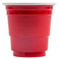 Choice 2 oz. Red Plastic Shot Cup - 1000/Case
