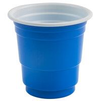 Choice 2 oz. Blue Plastic Shot Cup - 1000/Case