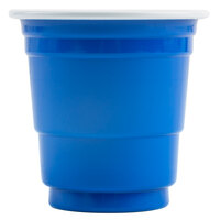Choice 2 oz. Blue Plastic Shot Cup - 50/Pack
