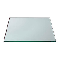 Rosseto GTS14 14 inch Square Clear Tempered Glass Riser Shelf