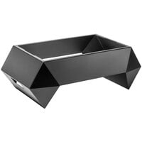 Rosseto SM273 Multi-Chef Diamond 28" x 16 5/8" x 10" Black Matte Steel Chafer Alternative Warmer Base