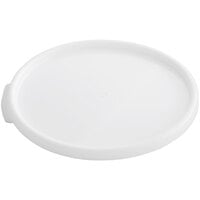 Choice 6 and 8 Qt. White Round Polypropylene Food Storage Container Lid