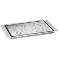 Rosseto SM217 Multi-Chef 23" x 13 1/4" x 1 1/2" Stainless Steel Griddle with Perforated Flatbread Warming Tray