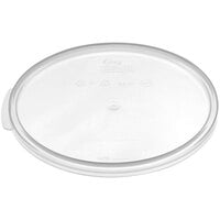 Choice 6 and 8 Qt. Translucent Round Polypropylene Food Storage Container Lid