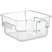 Rubbermaid Commercial Products Large Shallow Food Storage Container for  Kitchen Restaurant Use, 5 Gallon Clear, 26 x 18 x 3.5 inches
