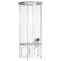 Rosseto LD111 2 Gallon Clear Acrylic Square Beverage Dispenser with Acrylic Base