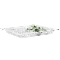 Rosseto SA117 Natura Clear Acrylic Large Bamboo Tray Insert and Tub - 20 inch x 20 inch x 3 3/4 inch