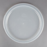 Choice 12, 18, and 22 Qt. Translucent Round Polypropylene Food Storage Container Lid