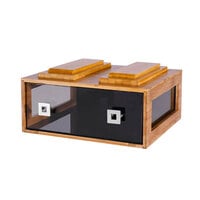 Rosseto BD105 Large Drawer Natural Bamboo Bakery Building Block - 16 inch x 14 3/4 inch x 7 1/2 inch