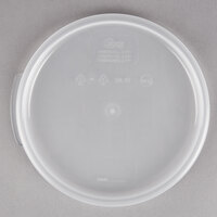 Choice 2 and 4 Qt. Translucent Round Polypropylene Food Storage Container Lid