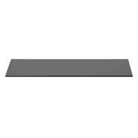 Rosseto SG015 33 1/2" x 7 3/4" Rectangular Black Acrylic Narrow Riser Shelf