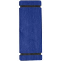Menu Solutions WDRBB-BA True Blue 4 1/4" x 11" Customizable Wood Menu Board with Rubber Band Straps