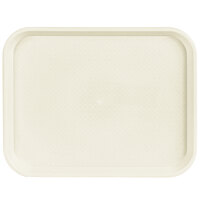 Choice 14 inch x 18 inch Beige Plastic Fast Food Tray - 12/Pack