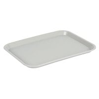 Choice 10" x 14" Gray Plastic Fast Food Tray - 12/Pack