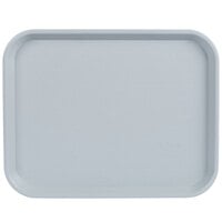 Choice 14 inch x 18 inch Gray Plastic Fast Food Tray - 12/Pack