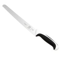 Mercer Culinary M23210WBH Millennia® 10" Wide Bread Knife with White Handle
