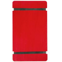 Menu Solutions WDRBB-A Berry 5 1/2 inch x 8 1/2 inch Customizable Wood Menu Board with Rubber Band Straps