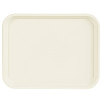 Choice 10 inch x 14 inch Beige Plastic Fast Food Tray - 12/Pack