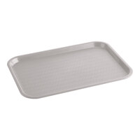 Choice 12" x 16" Gray Plastic Fast Food Tray