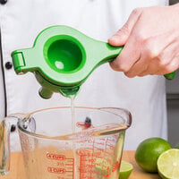 Tablecraft V119GN Hand Held 10 1/4 inch Zinc Alloy Lime Juicer/Squeezer