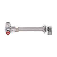 Fisher 15008 Single Wall Mount Chinese Range Faucet Base with 1/2 inch Control Valve, Swivel Stem, and Lever Handle