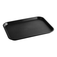 Choice 14" x 18" Black Plastic Fast Food Tray