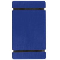 Menu Solutions WDRBB-A True Blue 5 1/2" x 8 1/2" Customizable Wood Menu Board with Rubber Band Straps