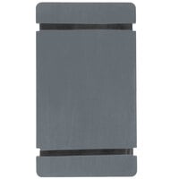 Menu Solutions WDRBB-A Ash 5 1/2" x 8 1/2" Customizable Wood Menu Board with Rubber Band Straps