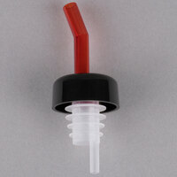 Red Whiskey Liquor Pourer with Collar   - 12/Pack
