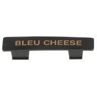 Tablecraft CN481 NSF Option Polypropylene Black with Orange Bleu Cheese Print Dispenser Tag