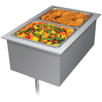 Hatco DHWBI-1 Insulated One Compartment Modular / Ganged Drop In Hot Food Well with Drain - 120V