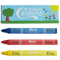 Choice 3 Pack Triangular Kids' Restaurant Crayons in Print Box - 500/Case