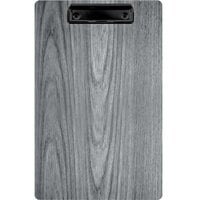 Menu Solutions WDCLIP-D Ash 8 1/2" x 14" Customizable Wood Menu Clip Board