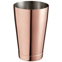 Barfly M37007CP 18 oz. Copper-Plated Half Size Cocktail Shaker Tin