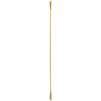 Barfly M37020GD 13 3/16 inch Gold Plated Double End Stirrer