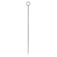Barfly M37031 4 1/4 inch Stainless Steel Cocktail Pick with Circle Top - 12/Pack