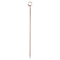 Barfly M37031CP 4 1/4 inch Copper Plated Cocktail Pick with Circle Top - 12/Pack