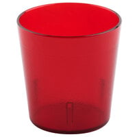 Cambro 900P2156 Colorware 9.7 oz. Ruby Red Customizable SAN Plastic Tumbler - 24/Case