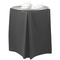Snap Drape 5SC412900065512 Wyndham 19 inch x 17 inch x 30 inch Charcoal Tray Stand Cover