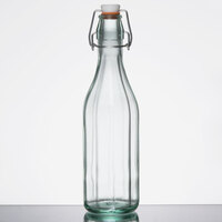 Arcoroc FJ015 17 oz. Swing Top Tinted Green Glass Bottle by Arc Cardinal - 12/Case