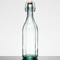 Arcoroc FJ016 25.25 oz. Swing Top Tinted Green Glass Bottle by Arc Cardinal - 6/Case